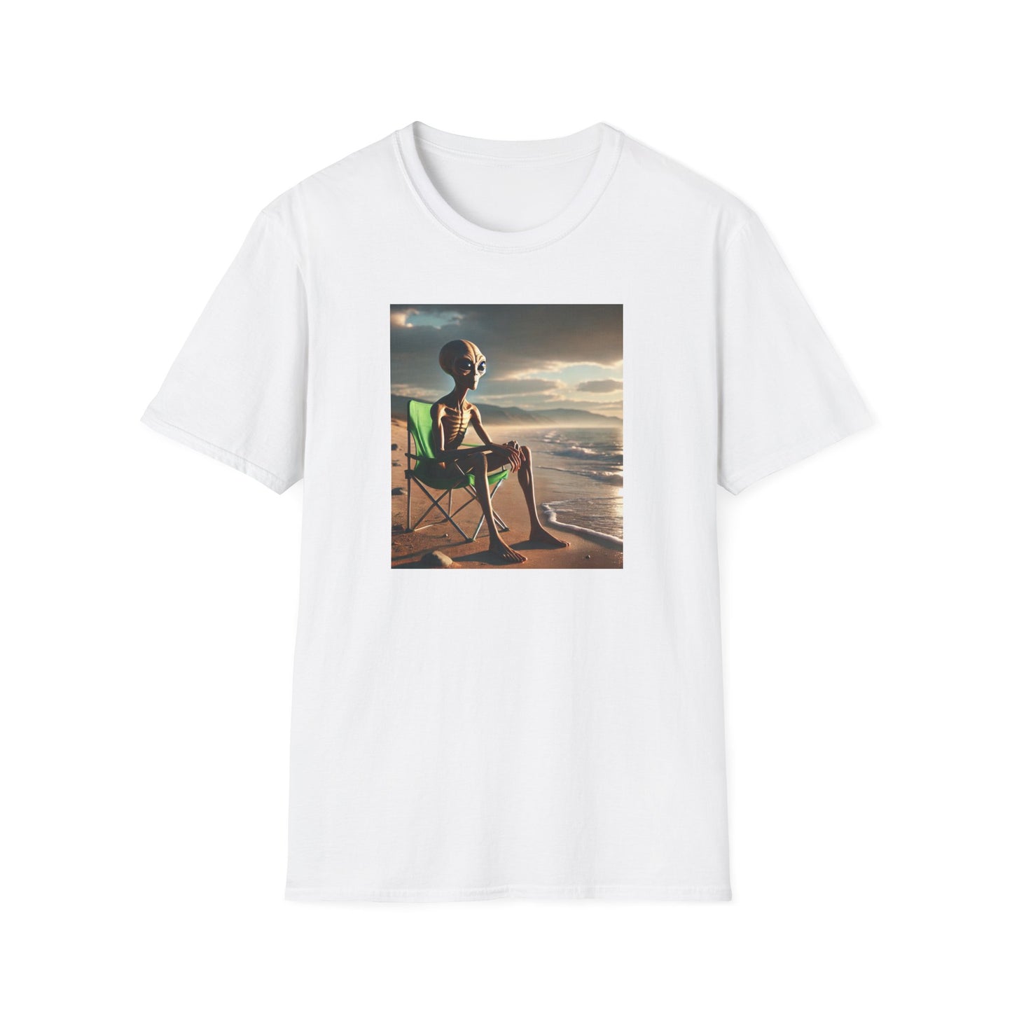 Alien Beach Contemplation T-Shirt