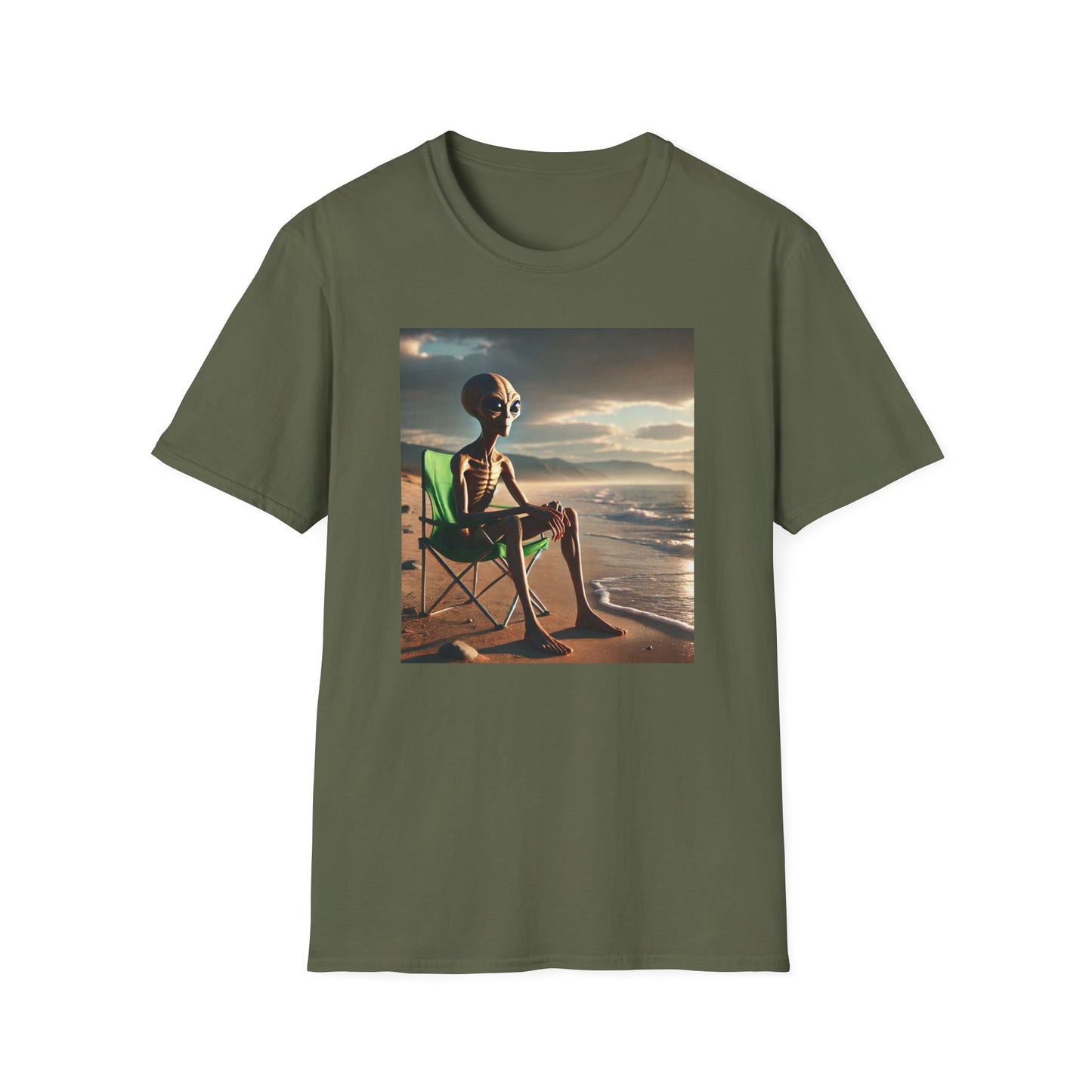 Alien Beach Contemplation T-Shirt